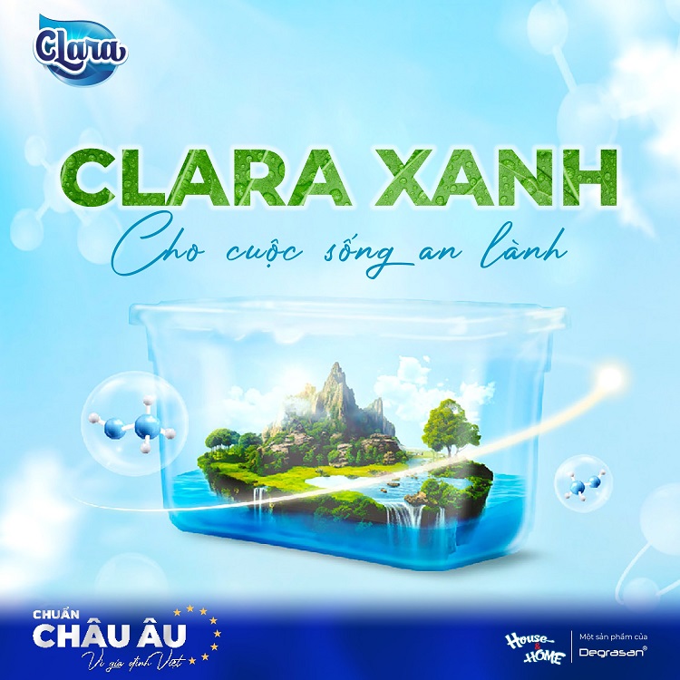 Viên giặt xả 3in1 CLARA với công nghệ Enzyme Eco cho cuộc sống thêm xanh