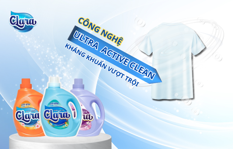 Công nghệ Ultra Active Clean đột phá, tăng khả năng kháng khuẩn vượt trội