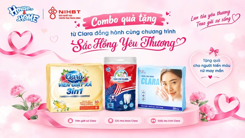 House & Home trao tặng nhiều phần quà tri ân tới người hiến máu