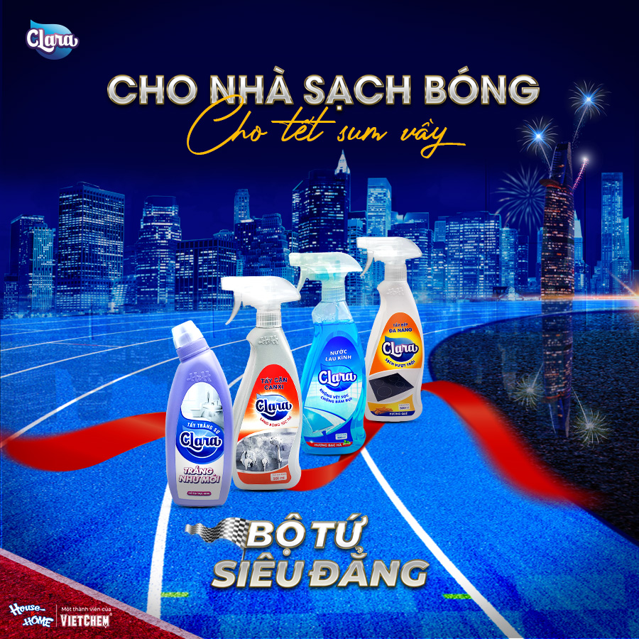 Bộ sản phẩm siêu tẩy rửa Clara