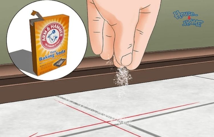 Làm sạch vết bẩn bằng baking soda