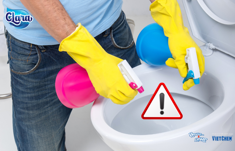 Pha trộn nhiều hóa chất tẩy rửa có thể gây độc