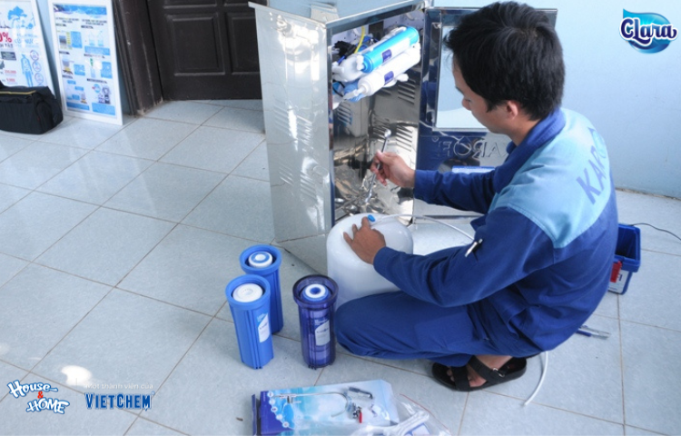 Lắp đặt hệ thống lọc nước trong gia đình 