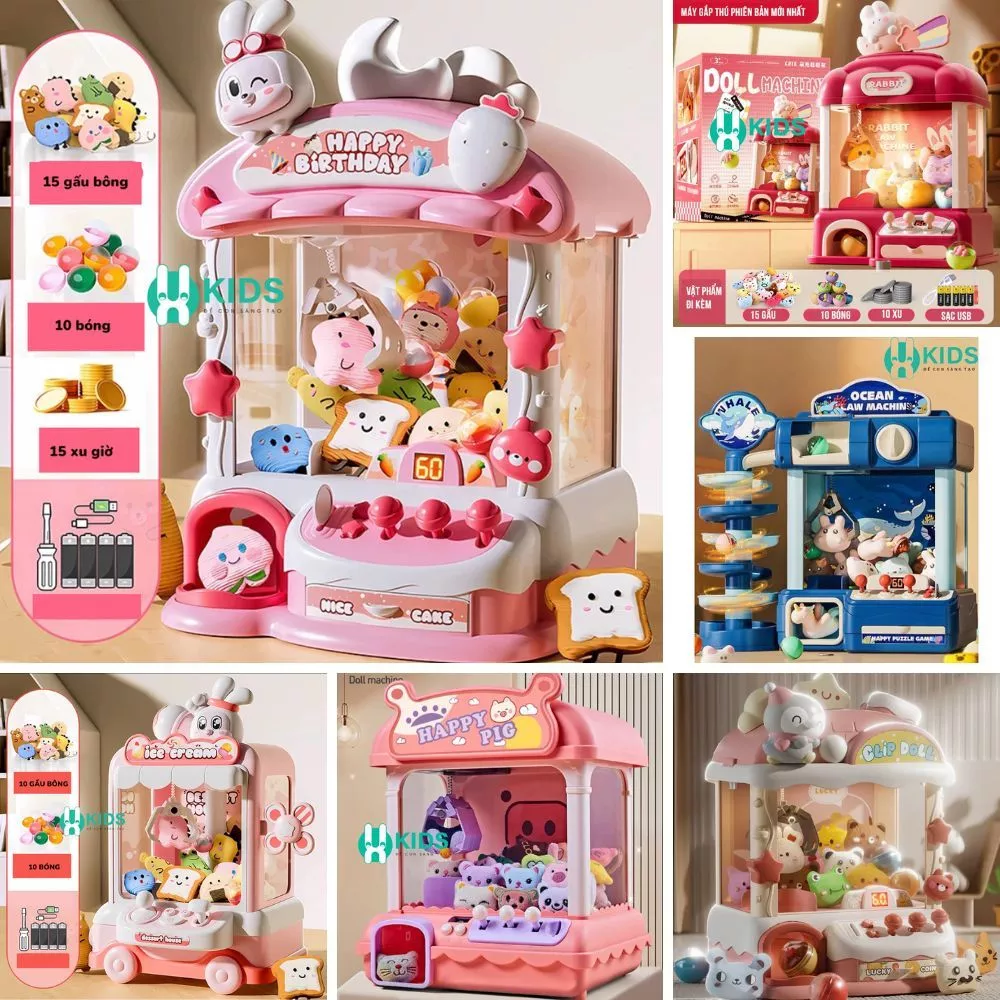 Máy Gắp Gấu Bông Mini