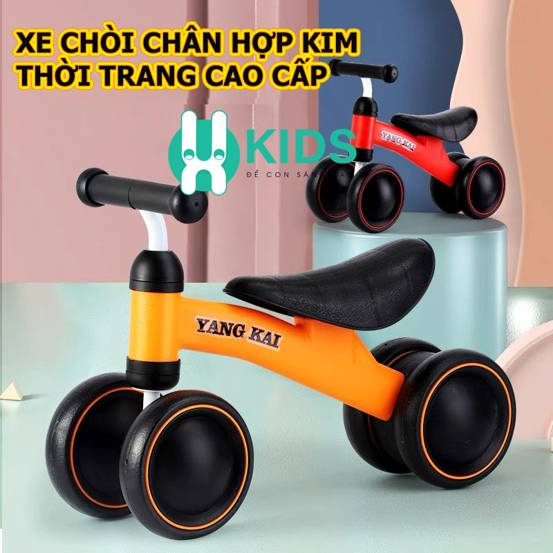 Xe chòi chân hợp kim chắc chắn cao cấp trẻ em, xe thăng bằng 4 bánh cho bé 1-3 tuổi tập đi vận động thể thao siêu đẹp
