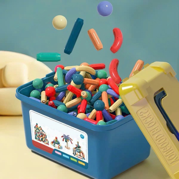 Bộ xếp hình nam châm 72 chi tiết 8824 nhiều màu pastel