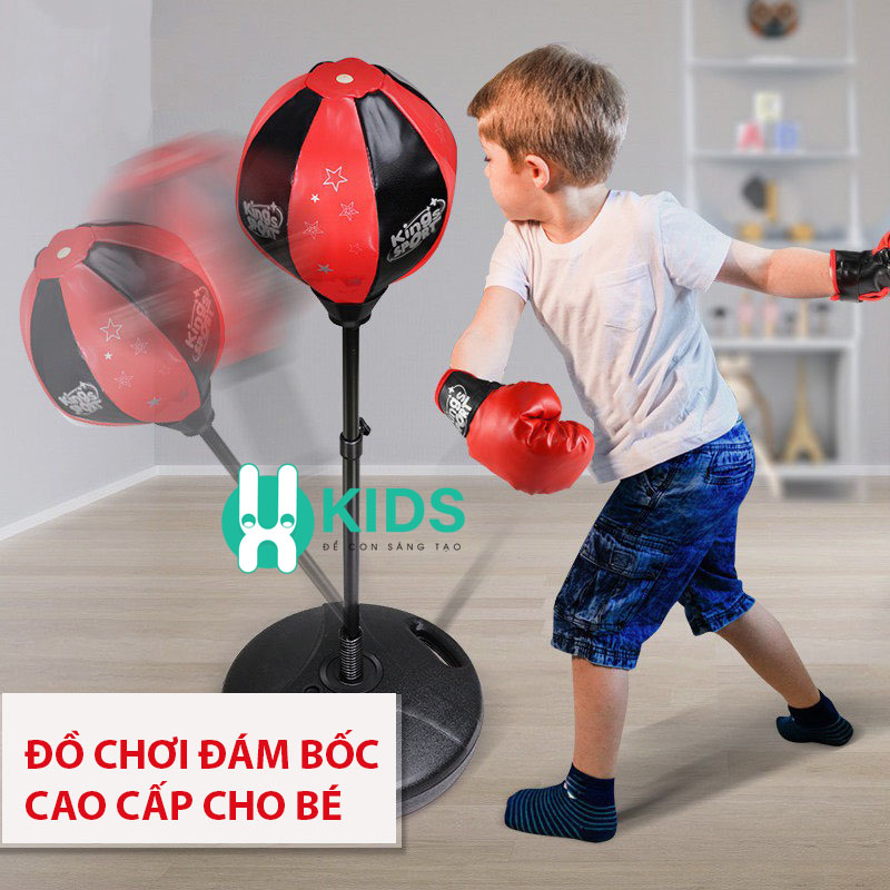 Đồ Chơi Đấm Bốc , boxing phát triển thể chất vận động thể thao kèm găng tay bơm hơi cao cấp cho trẻ em