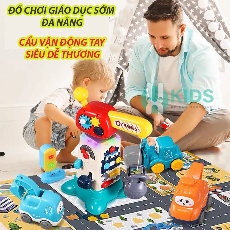 Đồ chơi cần cẩu vận động tay trẻ em