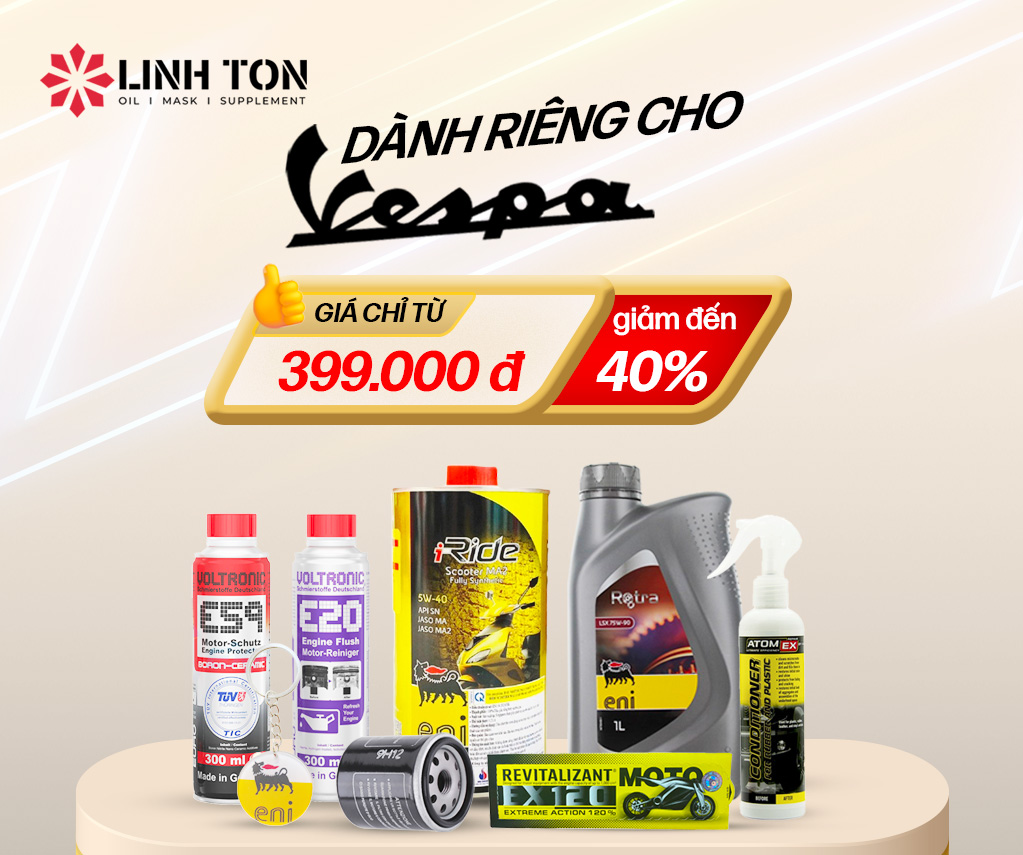 COMBO DẦU NHỚT ĐỘNG CƠ DÀNH RIÊNG CHO VESPA 2024