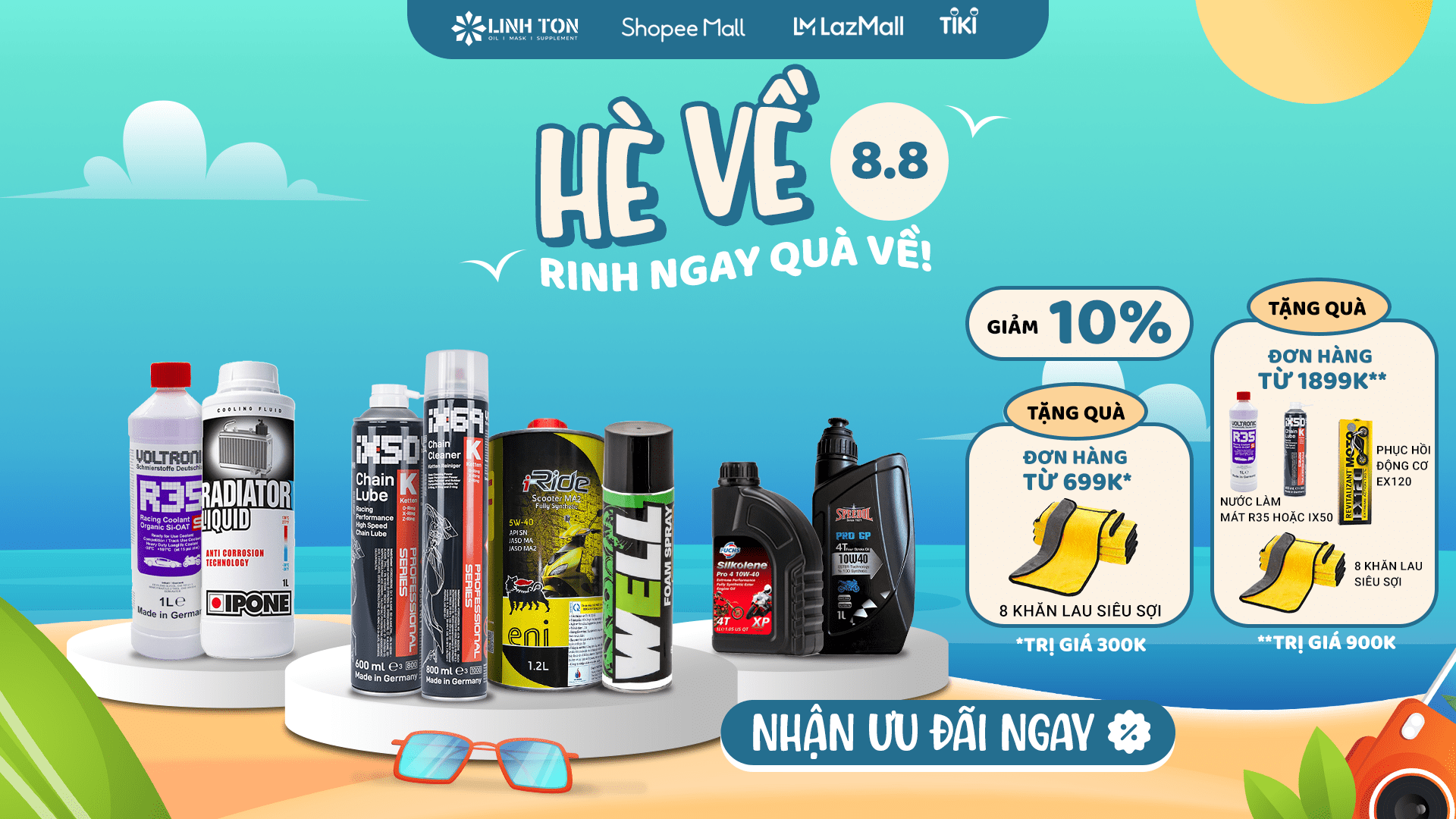 Hè về, Rinh ngay quà về - Chương trình khuyến mãi tháng 8 tại Linh Tôn Store