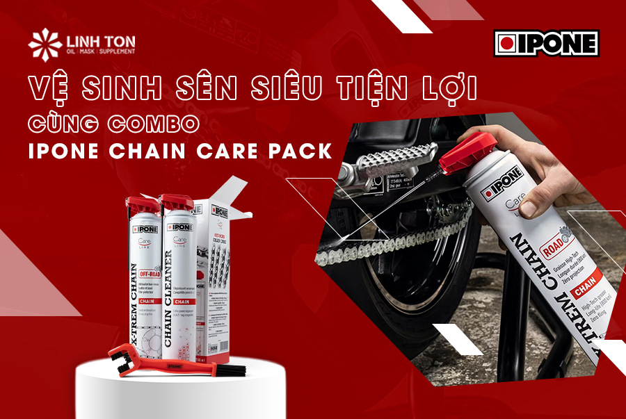 8 Bước Vệ Sinh Sên Xích Nhông Đúng Cách Tại Nhà Với Combo Chăm Sóc Sên Ipone Chain Care Pack