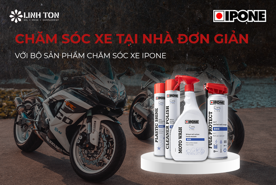 Các Bước Cơ Bản Tự Chăm Sóc Xe Máy Tại Nhà Đơn Giản Dễ Thực Hiện Với Combo Chăm Sóc Xe Ipone
