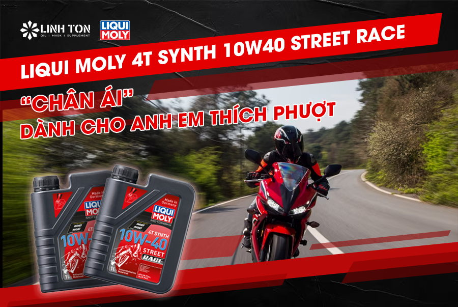 Nhớt Cao Cấp Liqui Moly 4t Synth 10w40 Street Race Nhập Khẩu Tại Đức Phù Hợp Với Xe Nào? Có Tốt Không?
