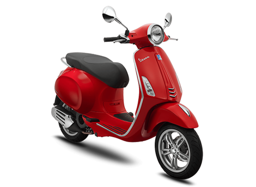 Xe Vespa đỏ: Điểm nhấn cho phong cách thời trang của bạn