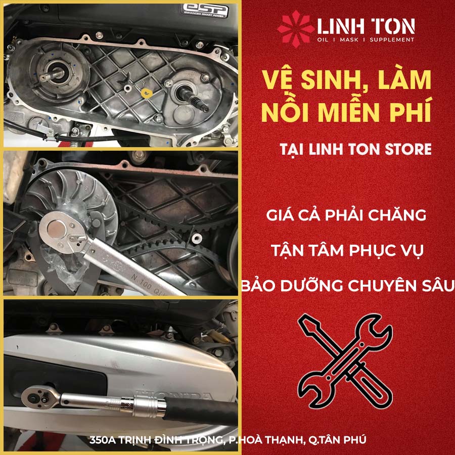 Bảo dưỡng, vệ sinh nồi xe tay ga tại quận Tân Phú, TPHCM - Linh Ton Store