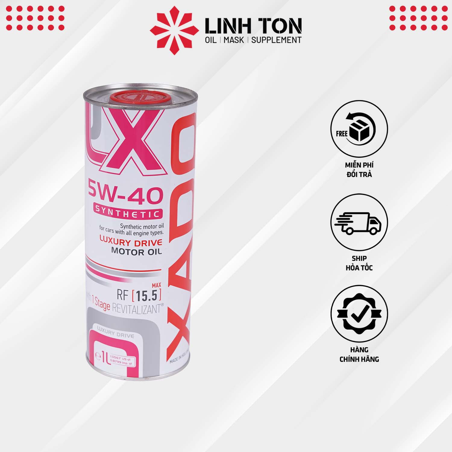 XADO ATOMIC OIL 5W40 LUXURY DRIVE 1L - Linh Ton Store - 350a Trịnh Đình Trọng, Hoà Thạnh, Tân Phú