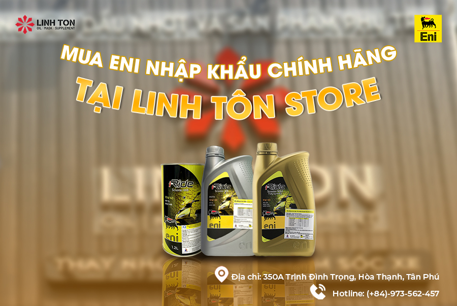 Thay nhớt Eni cho xe tay ga uy tín tại Linh Ton Store - 350a Trịnh Đình Trọng, Hoà Thạnh, Tân Phú