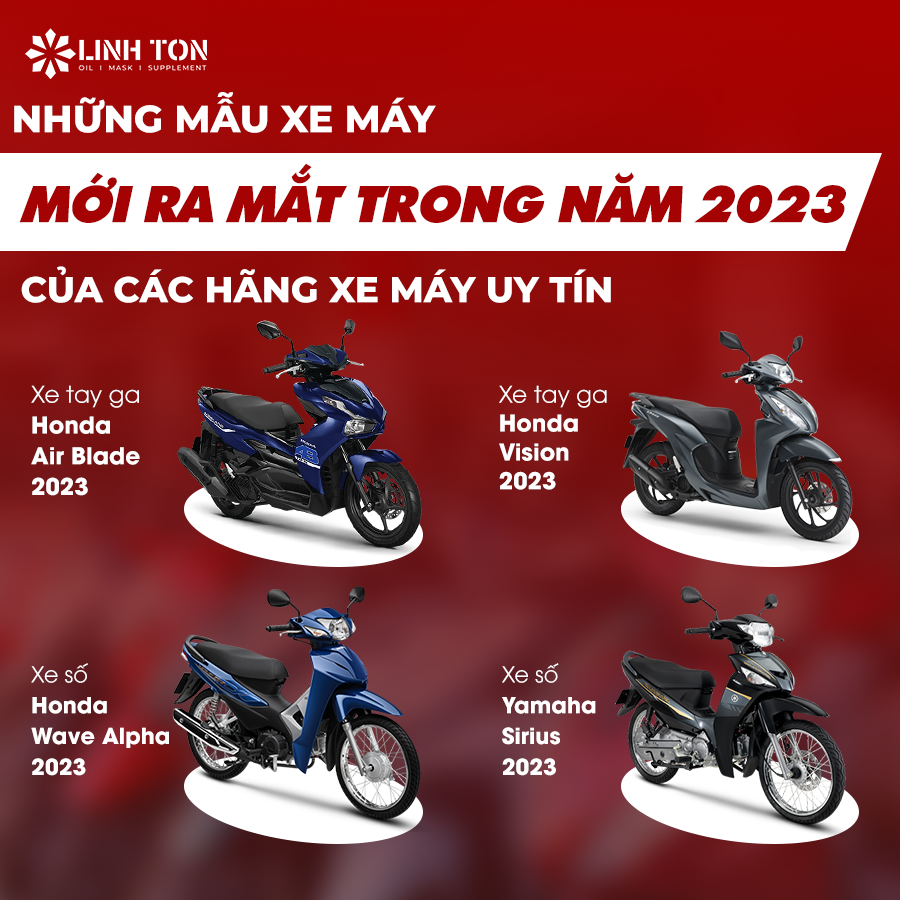 Những mẫu xe máy mới ra mắt trong năm 2023 của các hãng xe máy uy tín