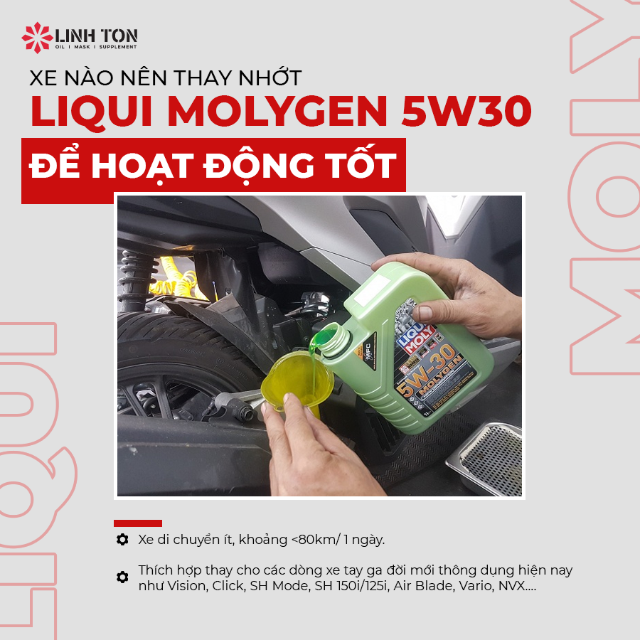 Xe nào thích hợp nhớt Liqui Molygen 5w30? - Linh Ton Store - NHOT.LINHTON.VN - 350A TRỊNH ĐÌNH TRỌNG, HÒA THẠNH, TÂN PHÚ