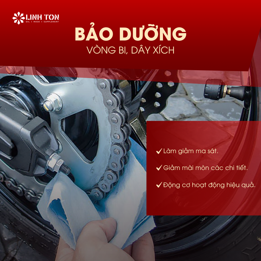 Bảo dưỡng vòng bi, nhông sên dĩa - Linh Ton Store - 350a Trịnh Đình Trọng, Hòa Thạnh, Tân Phú - NHOT.LINHTON.VN