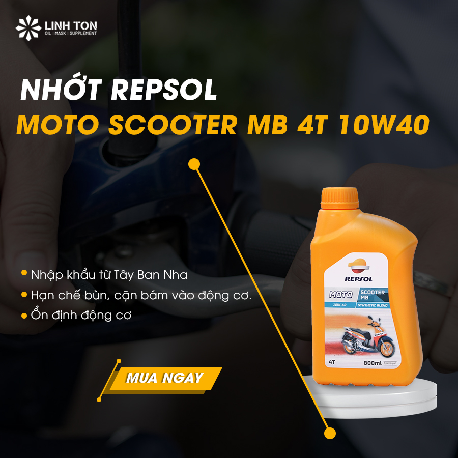 Nhớt REPSOL MOTO SCOOTER MB 4T 10W40