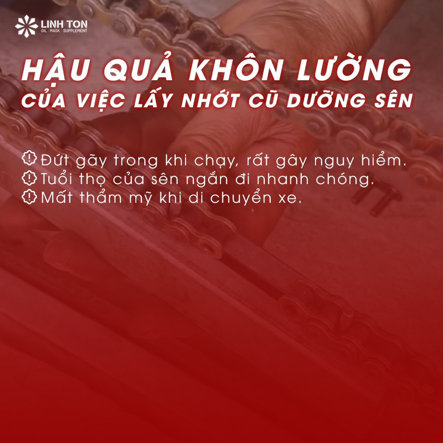 Sai lầm tai hại khi dùng nhớt đã qua sử dụng bôi trơn sên