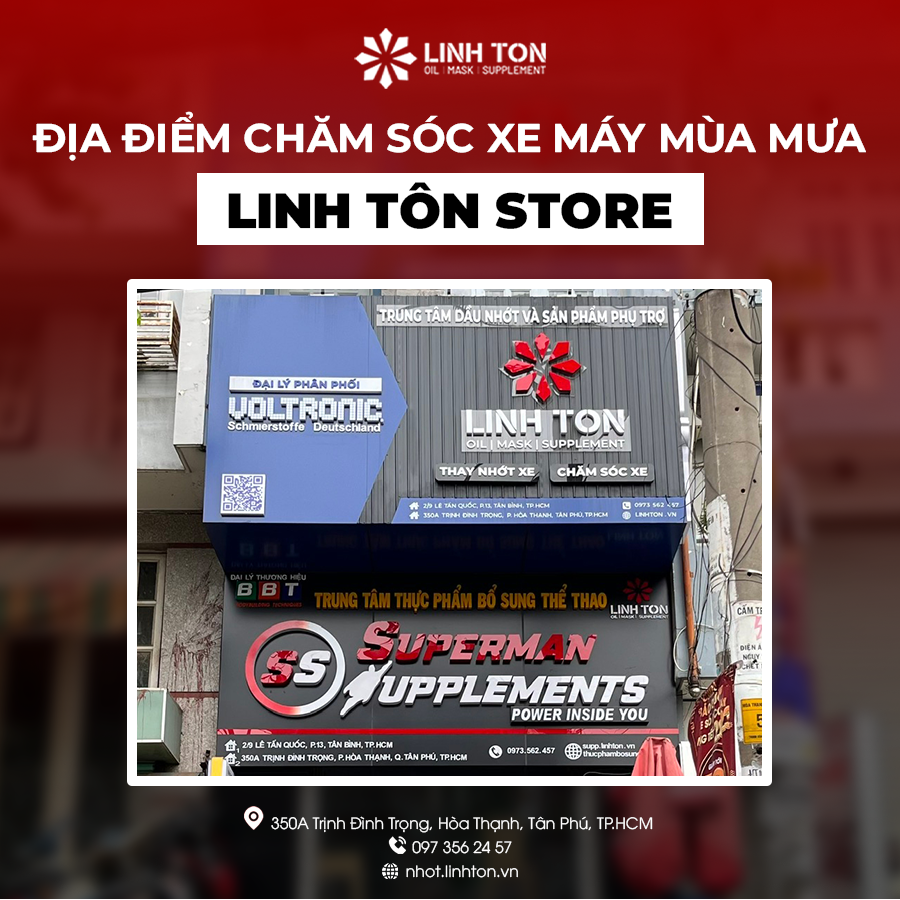Địa điểm chăm sóc xe mùa mưa uy tín tại quận Tân Phú, TPHCM