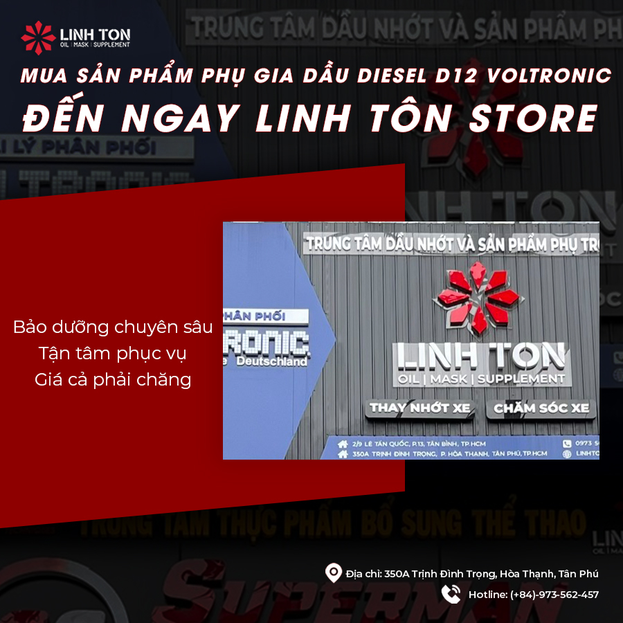 Mua Sản Phẩm Voltronic D12 Tại Linh Tôn Store - Trung Tâm Chăm Sóc Xe Toàn Diện