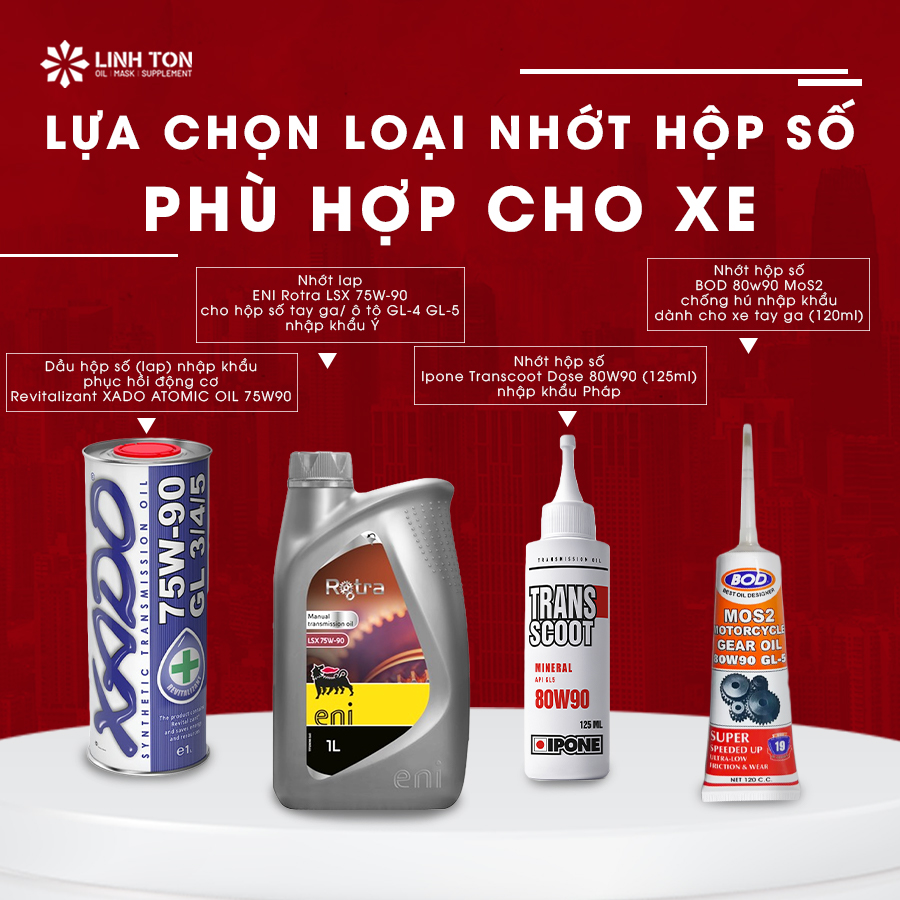Lựa chọn nhớt láp phù hợp với xe tay ga 
