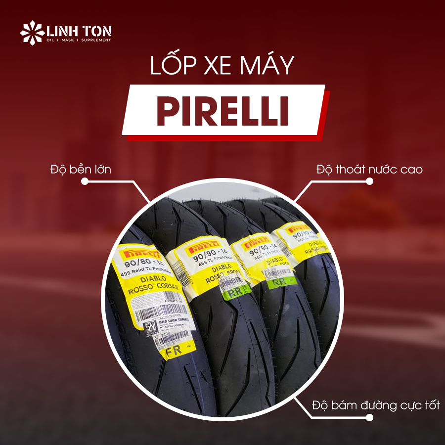 Lốp xe máy Pirelli - Linh Tôn Store