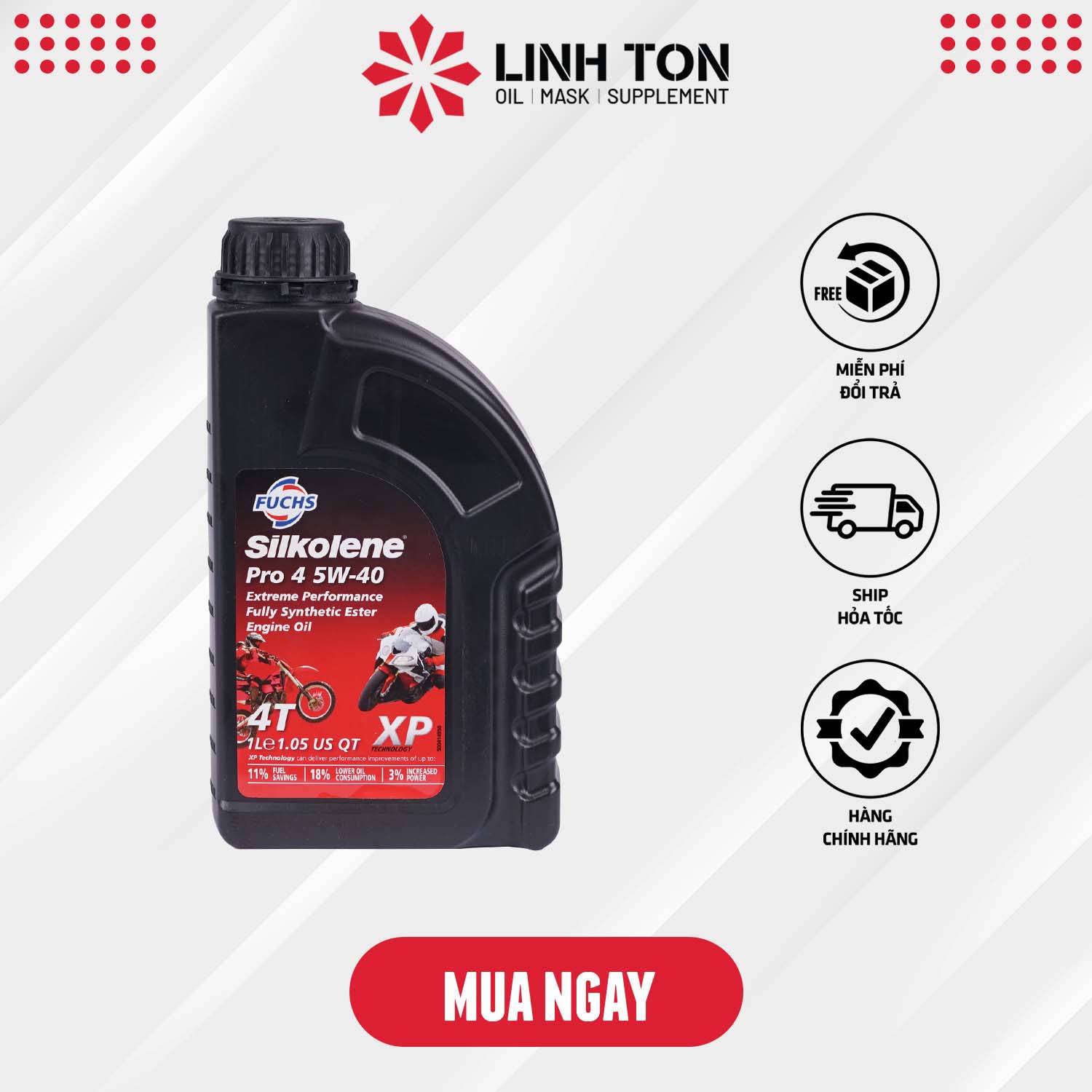 Nhớt Fuchs Silkolene 5w40 1L Tổng Hợp Cao Cấp