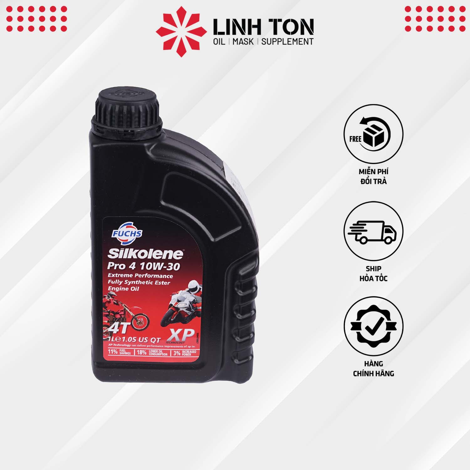 Nhớt Fuchs Silkolene Pro 4 10w30 XP 1L nhập khẩu