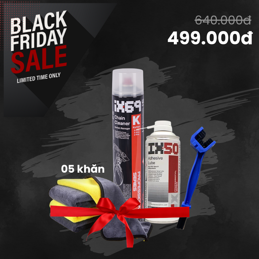 Combo Vệ sinh & dưỡng sên cao cấp Voltronic Ix69 Jumbo & Ix50