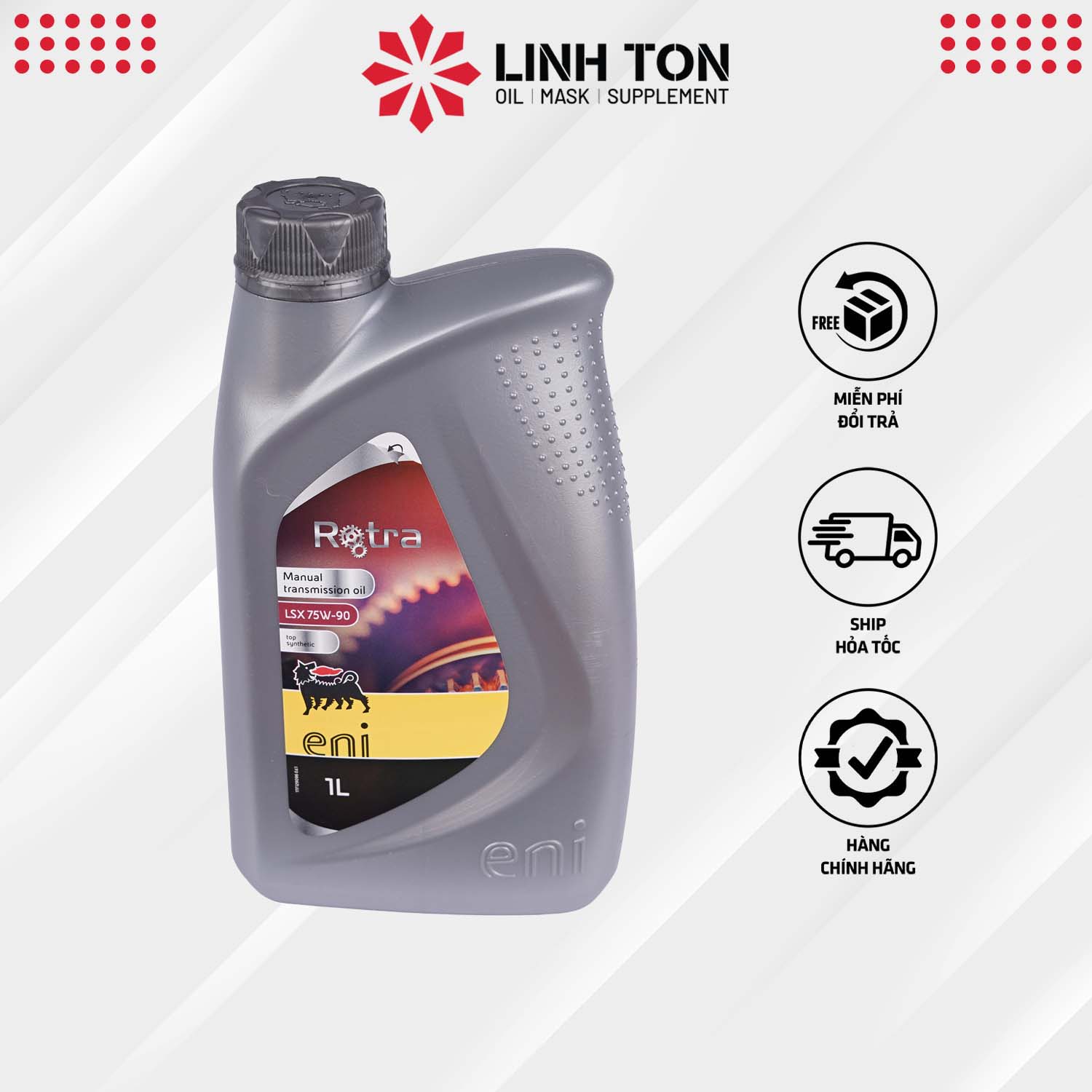 Nhớt lap tổng hợp ENI Rotra LSX 75W-90 GL5 nhập khẩu Ý 1L