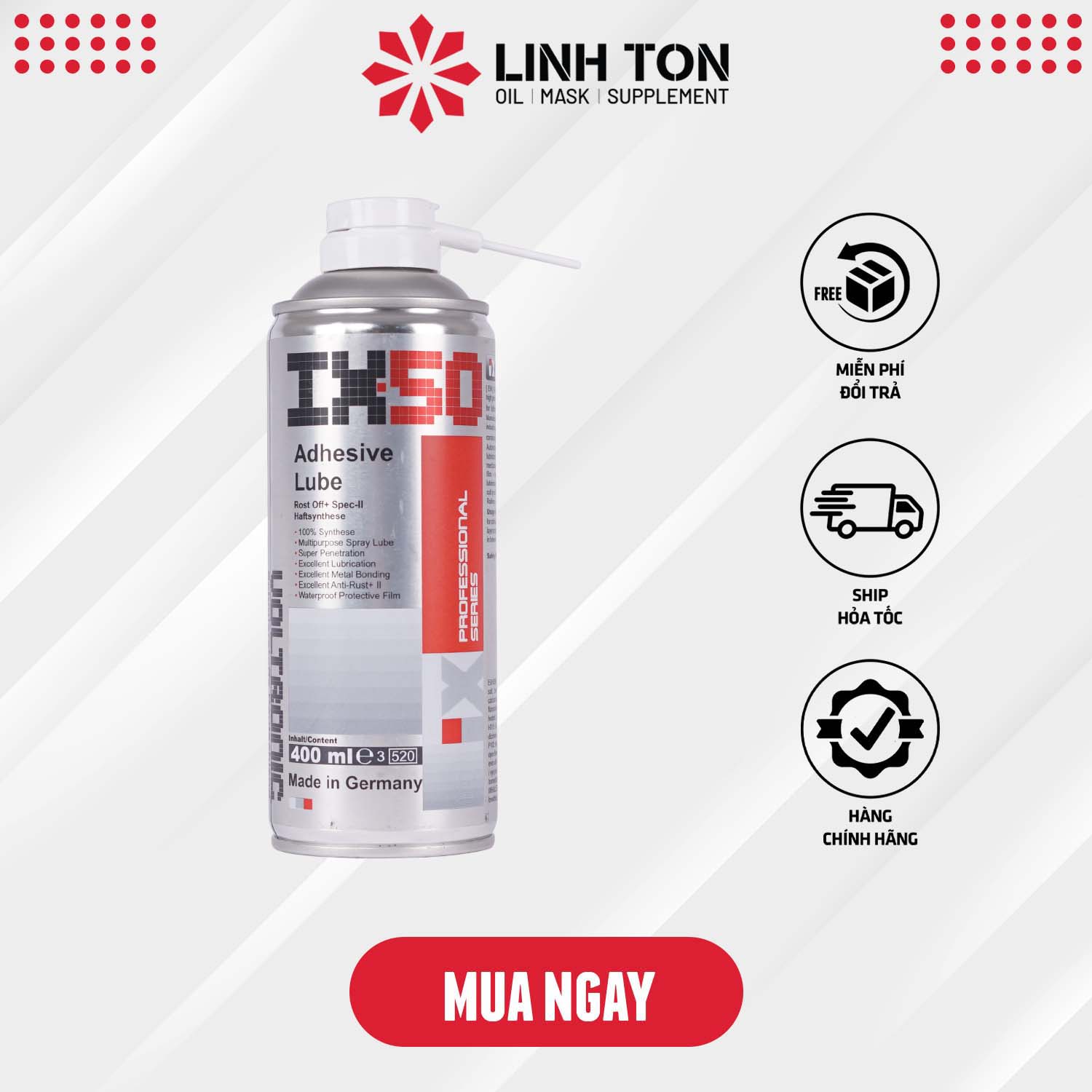 Xịt Dưỡng Sên Voltronic IX50 400ml nhập khẩu Đức