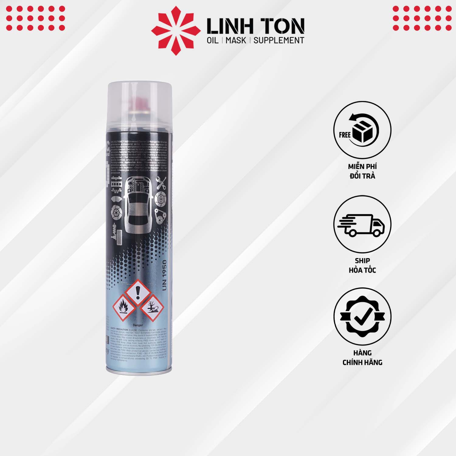 Combo vệ sinh bảo dưỡng sên Voltronic M60 + Ix50 Jumbo + Bàn chải