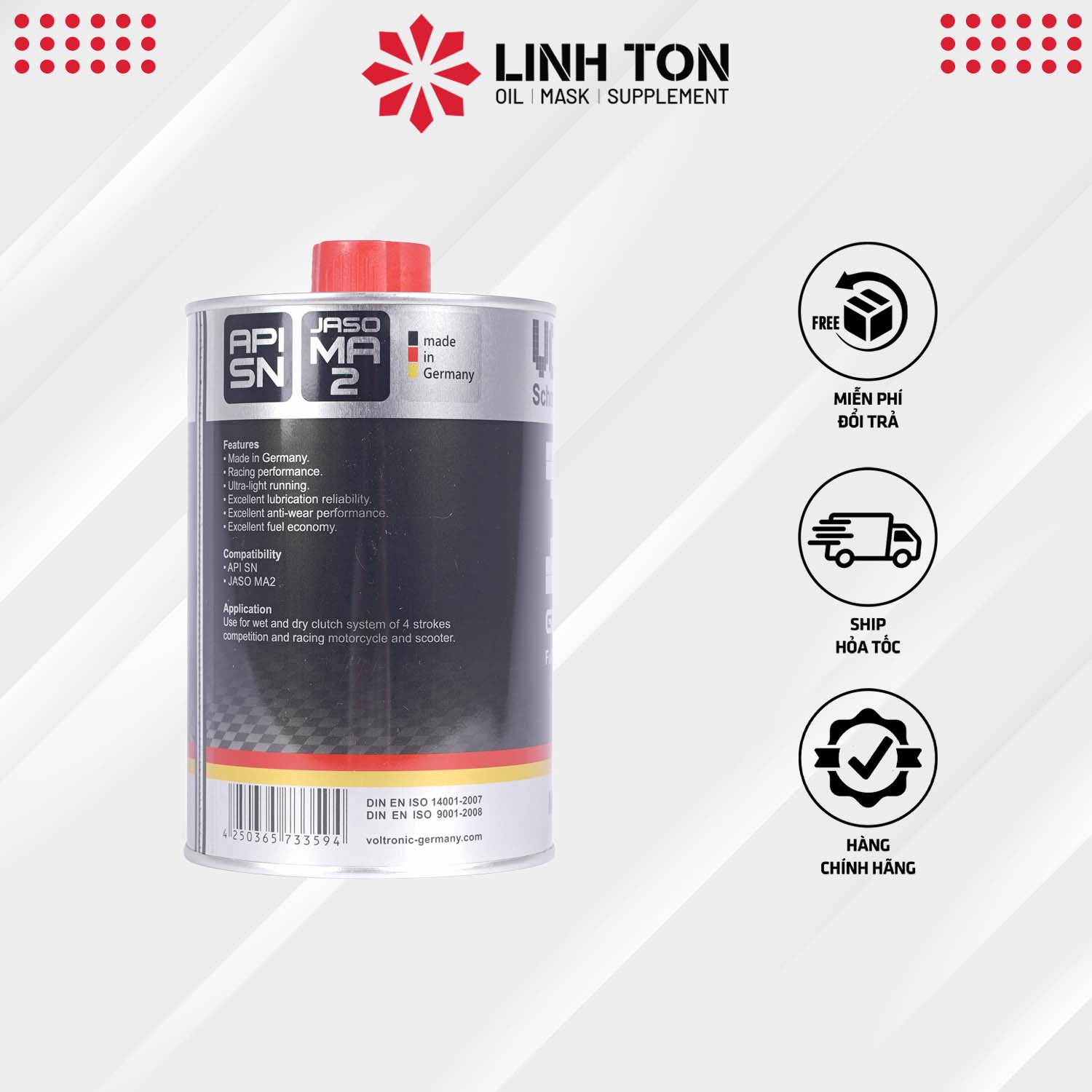 Nhớt biến thiên VOLTRONIC xm granturismo nhập khẩu ĐỨC 1L