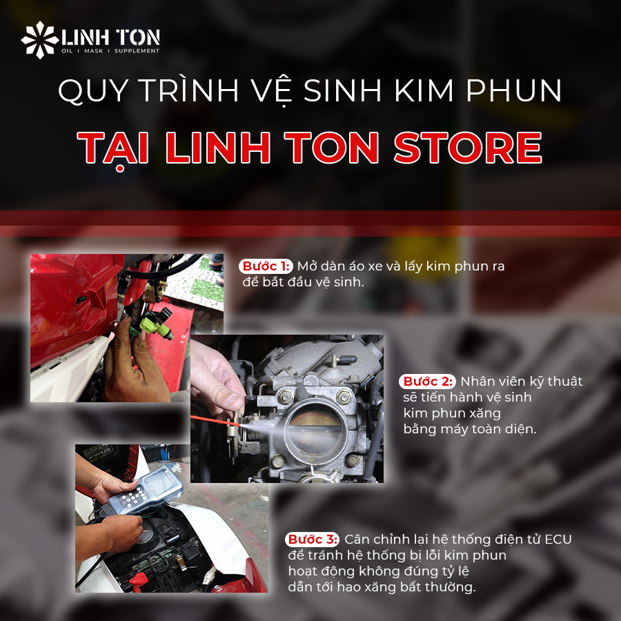 Dịch Vụ Vệ Sinh Kim Phun Xăng Điện Tử Fi Chất Lượng Cao