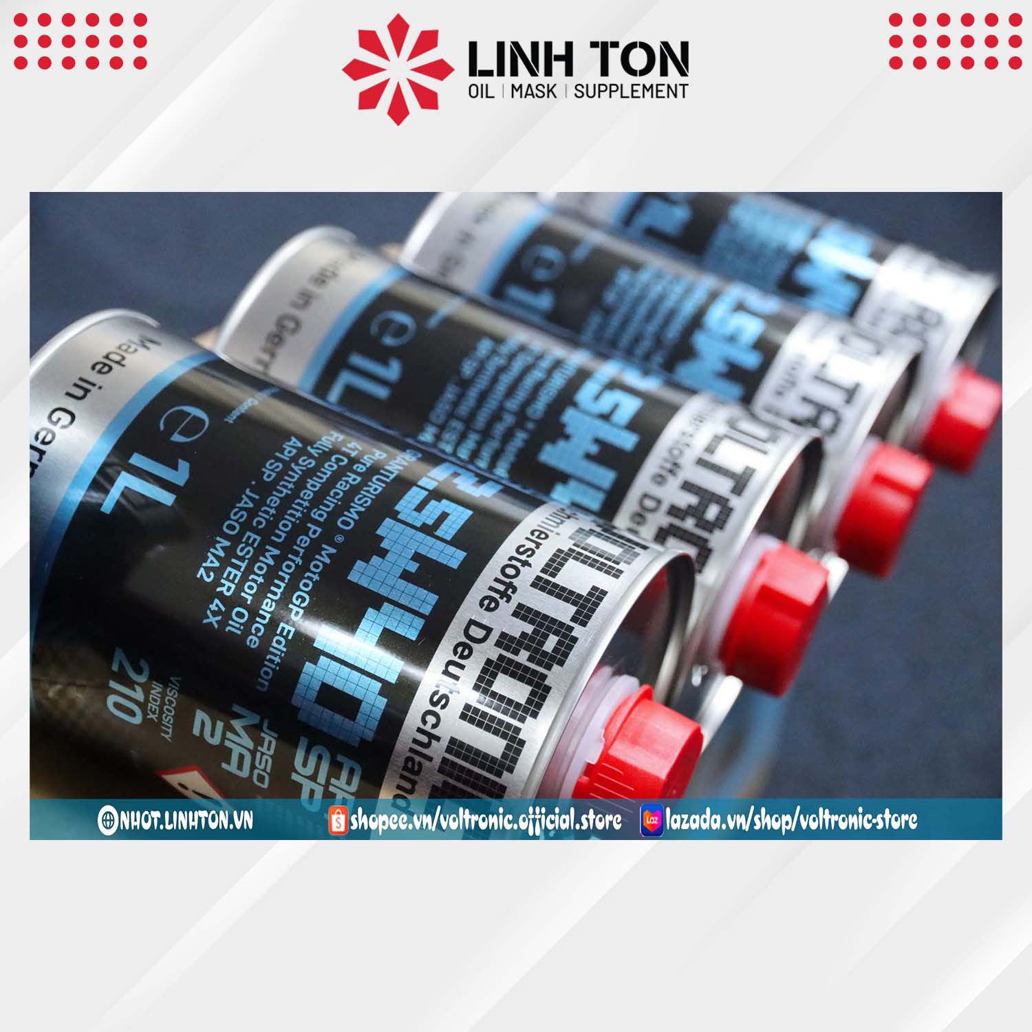 Nhớt đua cao cấp Voltronic 2.5w40 MotoGP Edition nhập khẩu Đức 1L