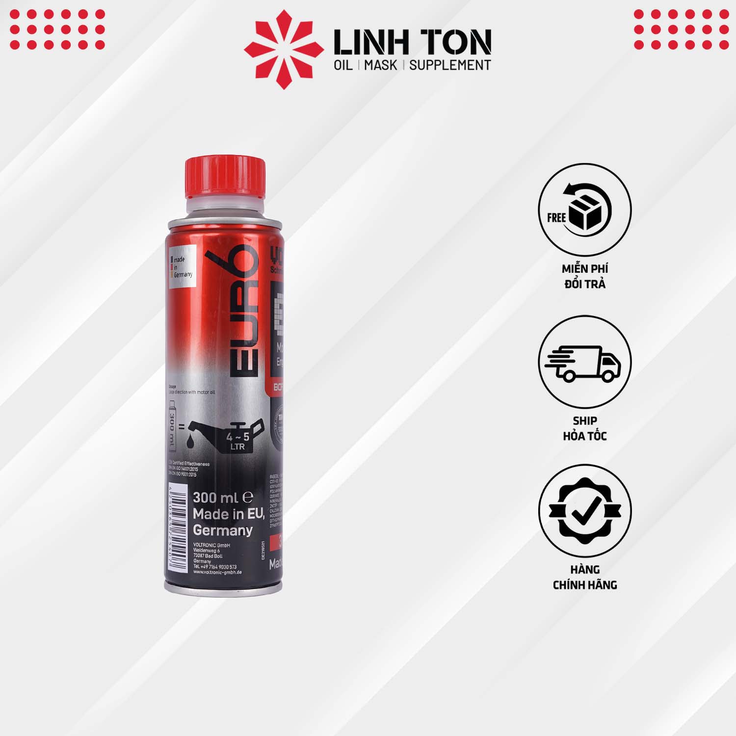 Phụ gia phủ sứ VOLTRONIC E59 ENGINE PROTECTOR CERAMIC nhập khẩu Đức