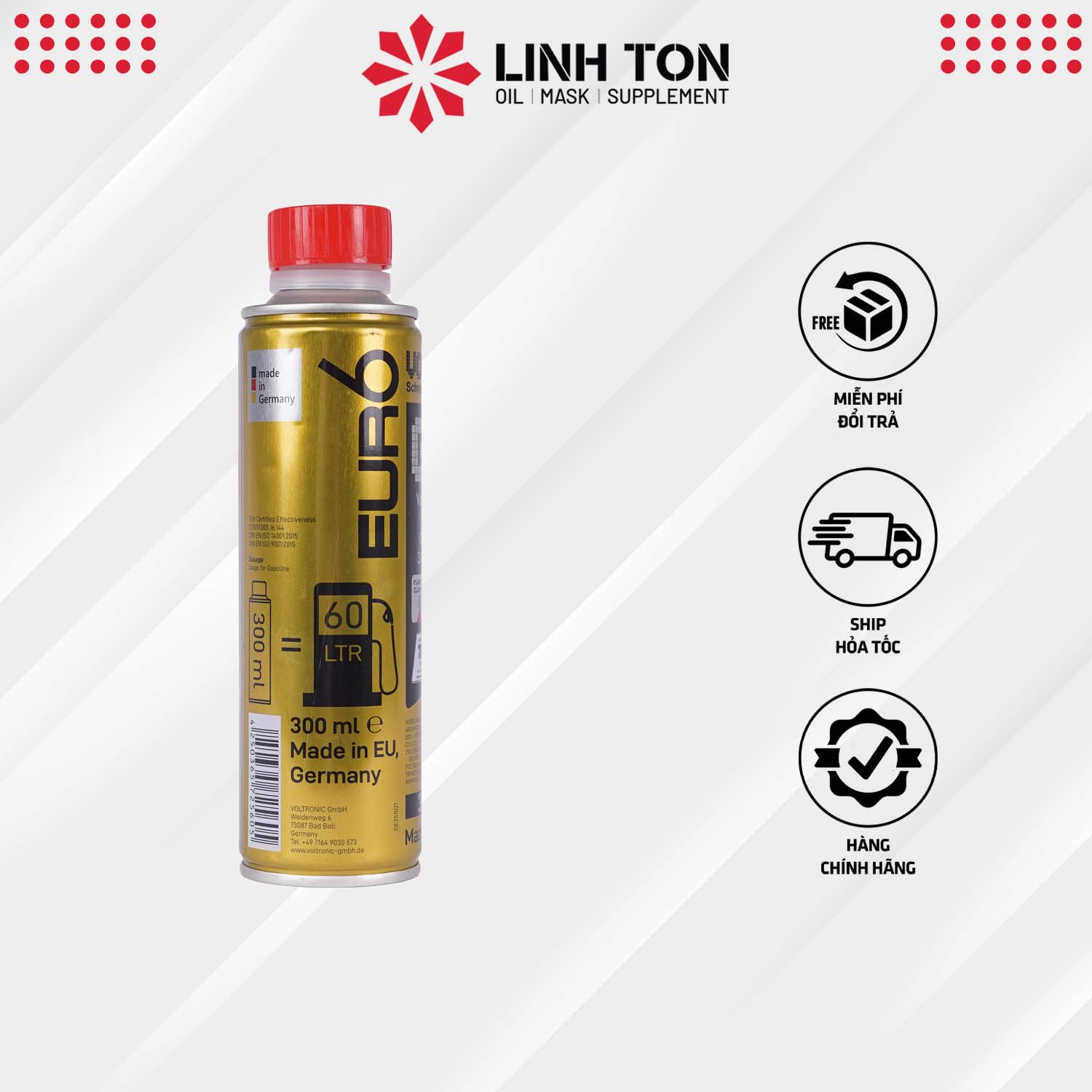 Phụ gia súc kim phun Voltronic G20 Injector Cleaner 300ml nhập khẩu Đức