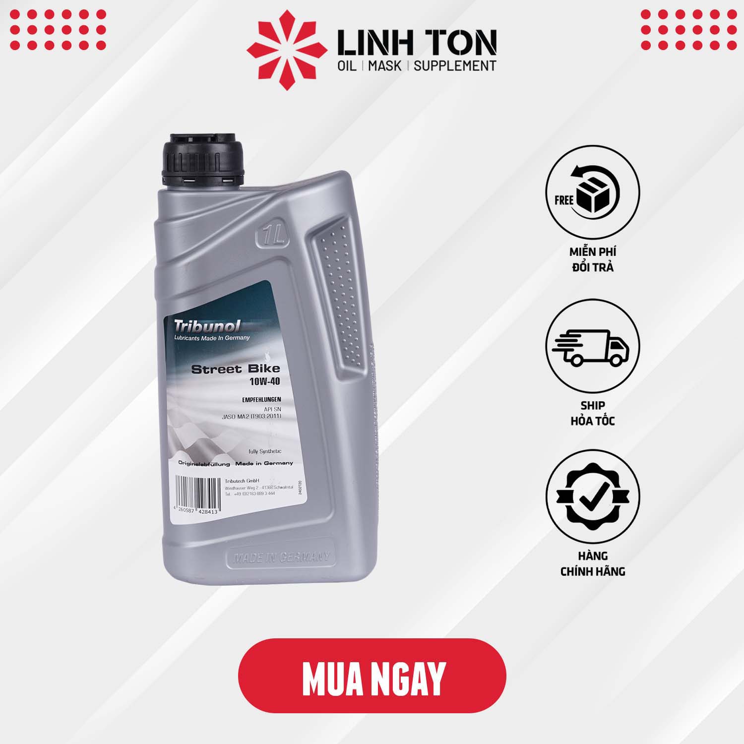 Nhớt nhập khẩu Tribunol Street Bike 10w40