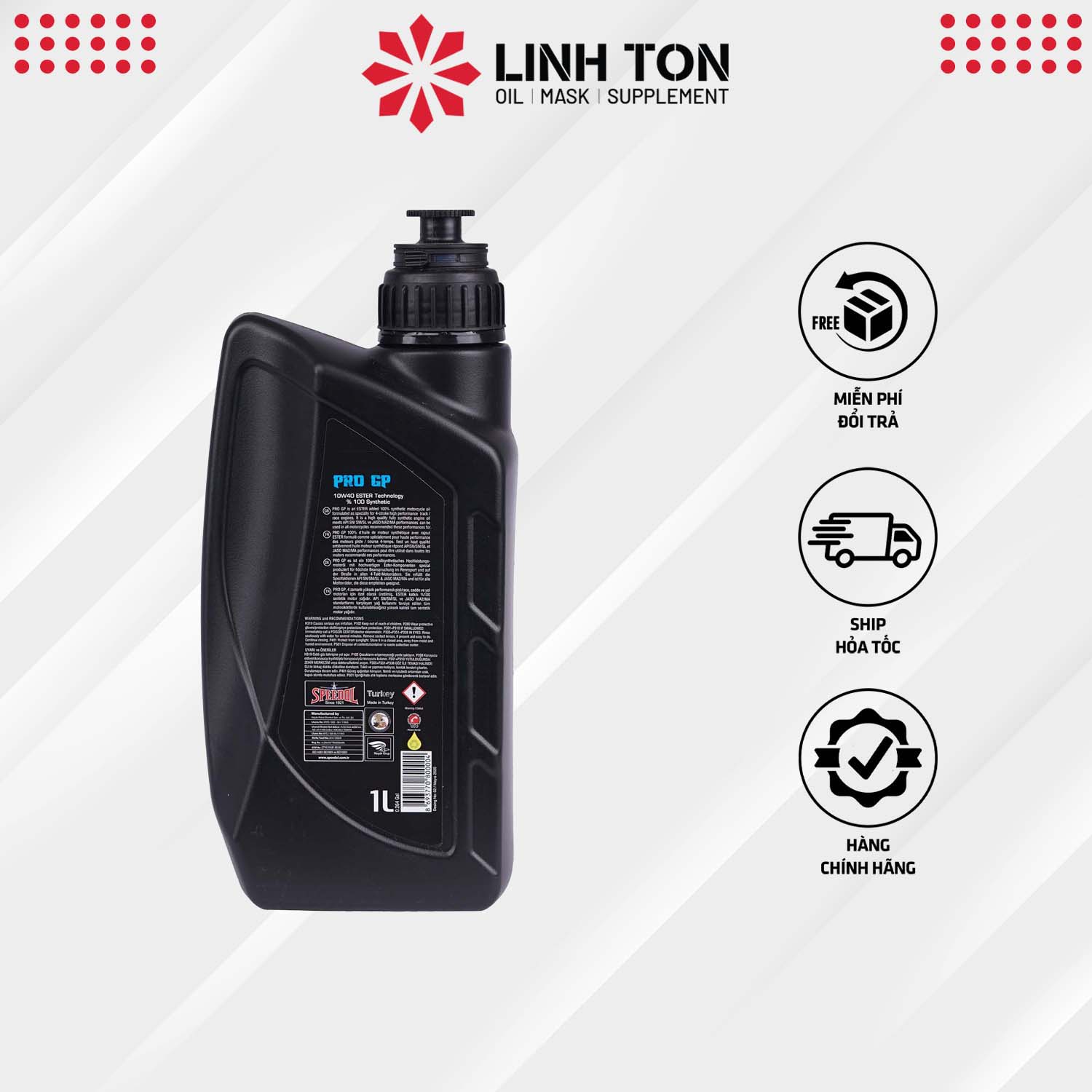 Nhớt tổng hợp xe số 100% Synthetic Ester SPEEDOL PRO GP 4T 10w40