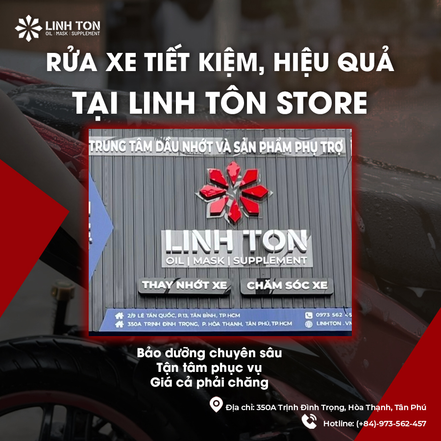 Dịch Vụ Rửa Xe Tiết Kiệm Cho Xe Máy