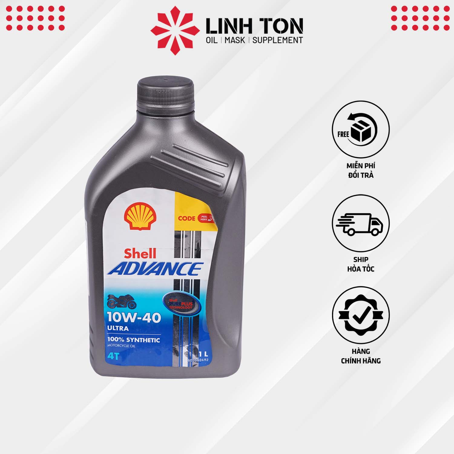 Nhớt Shell Advance Ultra 4T 10w40 1L