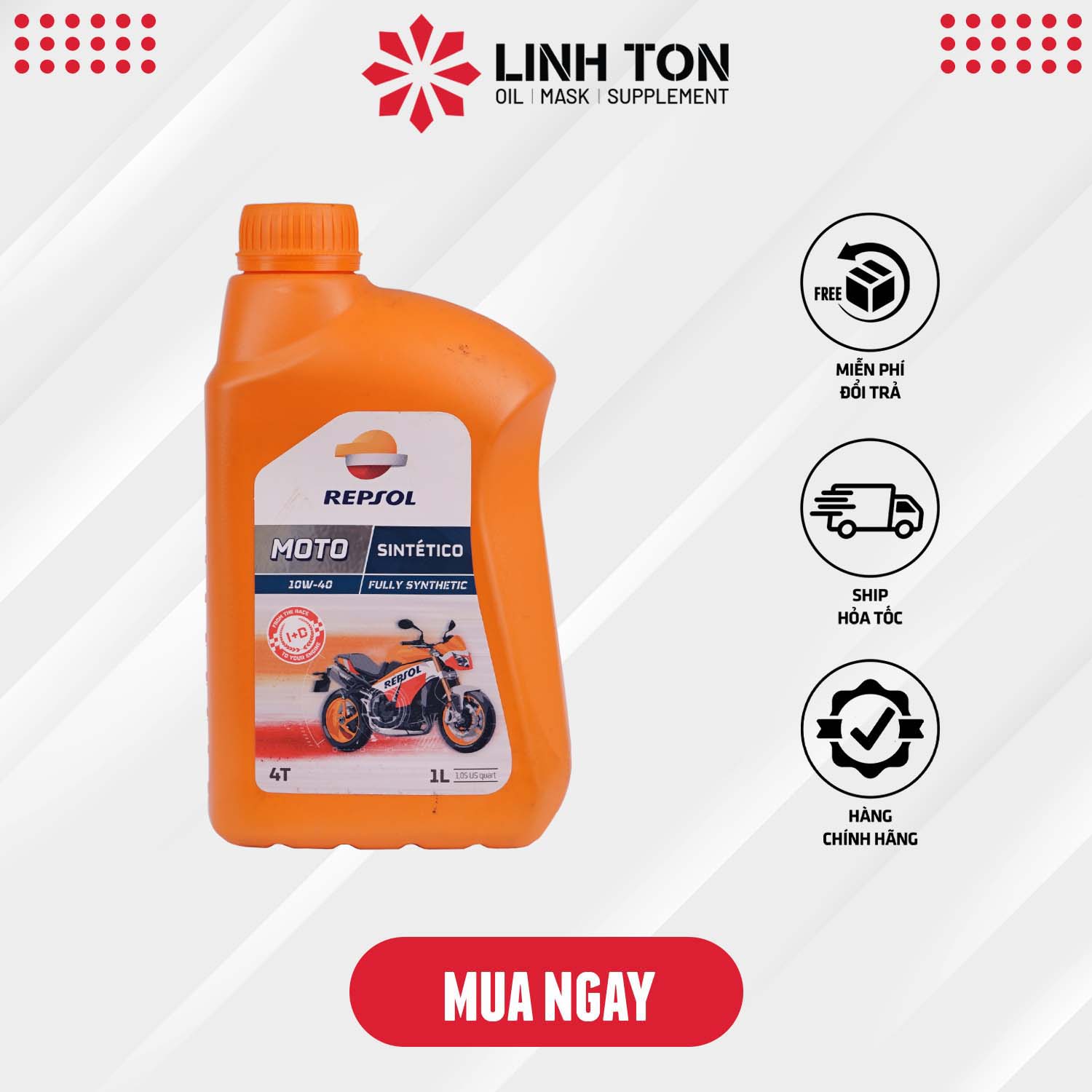 Nhớt nhập khẩu Repsol Sintetico 10w40