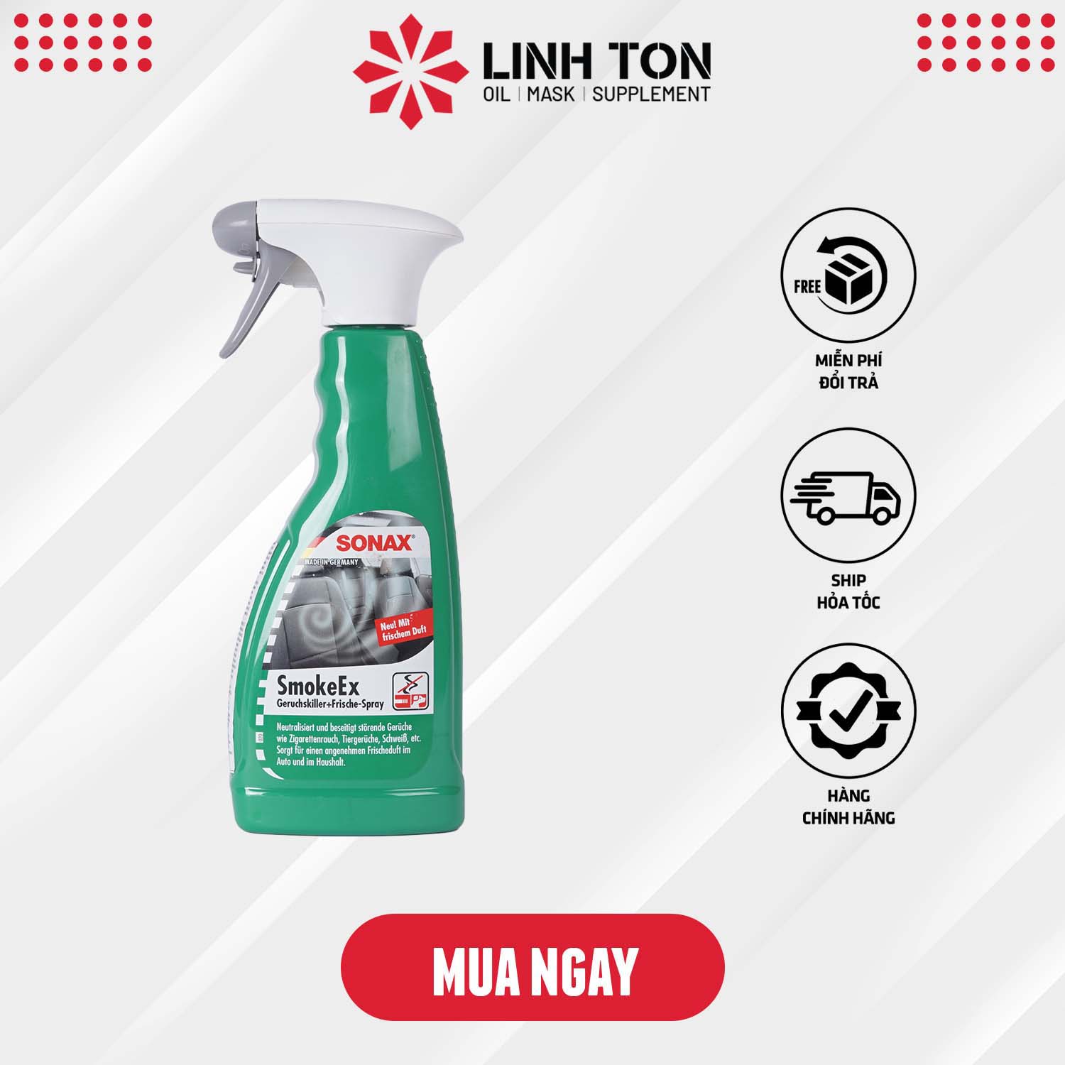 Dung dịch khử mùi Sonax Smoke Ex 292241