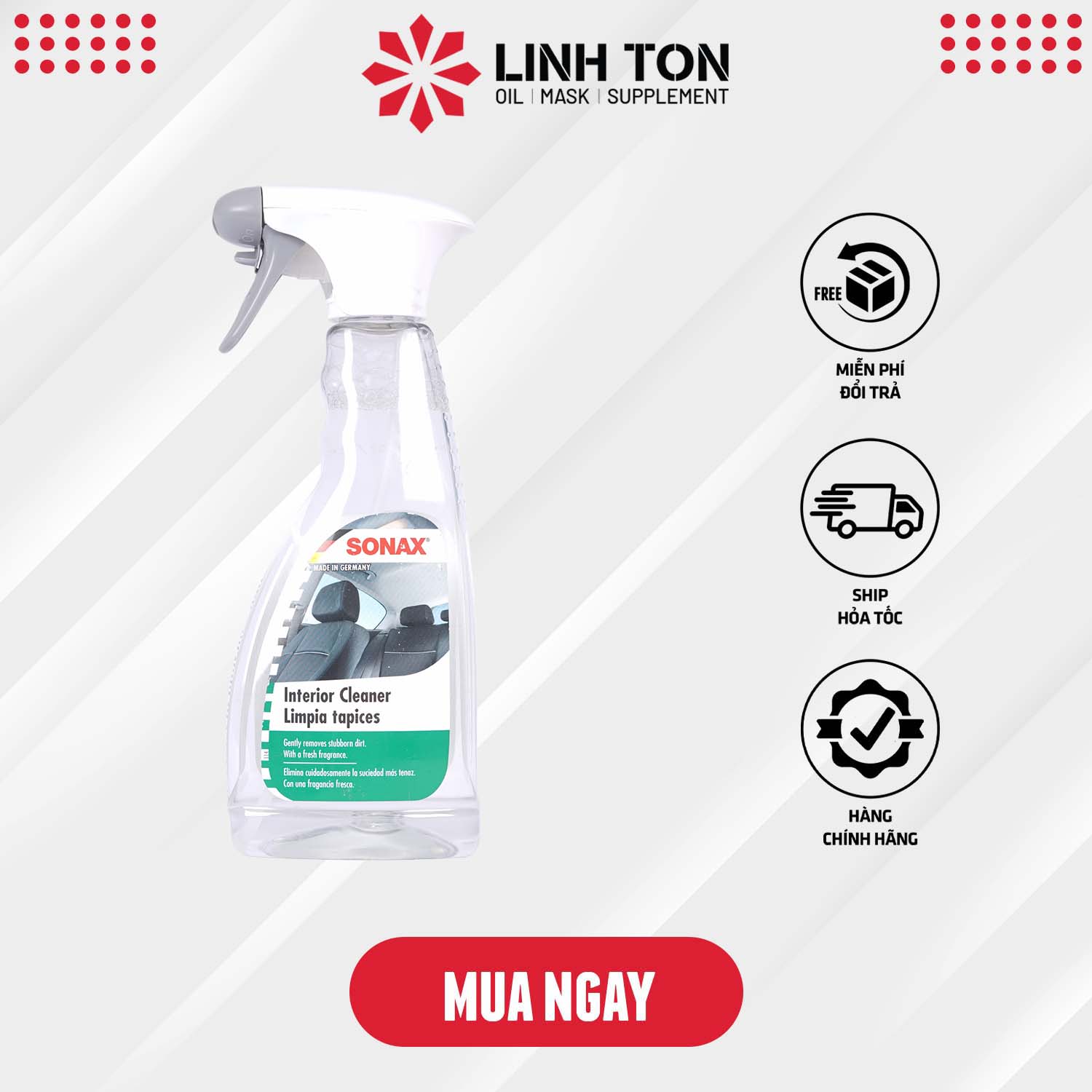 Vệ sinh nội thất ô tô Sonax Interior Cleaner 321200