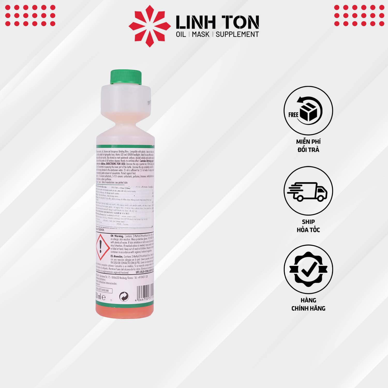 Nước rửa kính SONAX Clear View 1:100 Concentrate