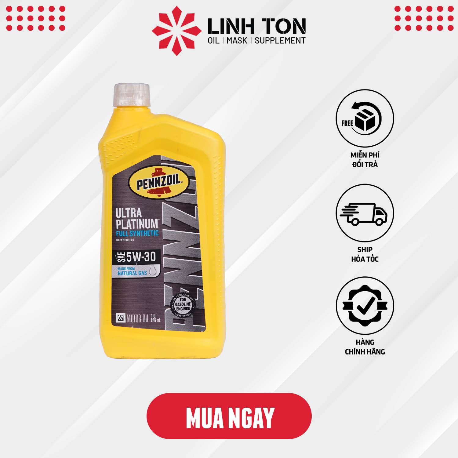 Nhớt nhập khẩu Pennzoil Ultra Platinum 5w30 cao cấp cho tay ga